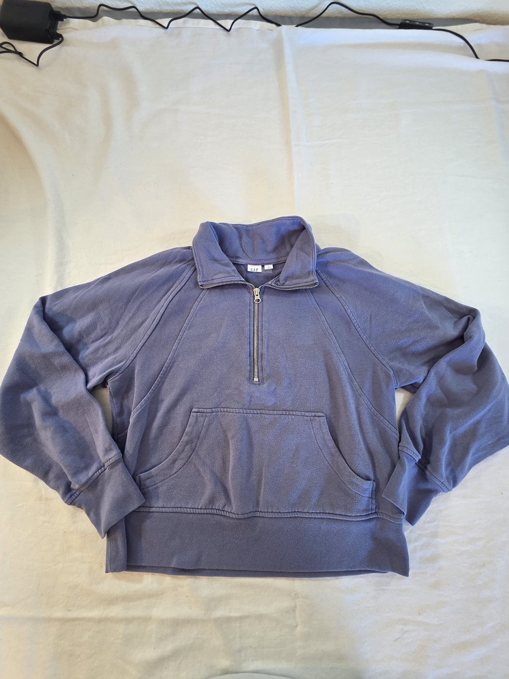 GAP Blue Half-Zip Pullover Sweatshirt